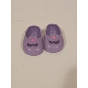 American Girl Wellie Wishers Showtime Ballet Purple Pink Flower Shoes